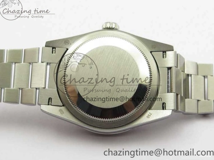 MiroTime 0128 Day-Date 36mm 128239 SS Crystal BP Best Edition White MOP Crystal Marker Dial on SS President Bracelet A MoistureWicking 2682